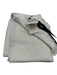 Gucci White & Silver Cotton Blend Jacquard Guccissima Fringe Trim scarf White & Silver