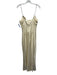 fab'rik Size M Cream & Black Polyester Polka Dots Adjustable Strap Satin Dress Cream & Black / M
