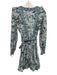 By Anthropologie Size S Blue Multi Cotton Printed Mini Long Sleeve Dress Blue Multi / S