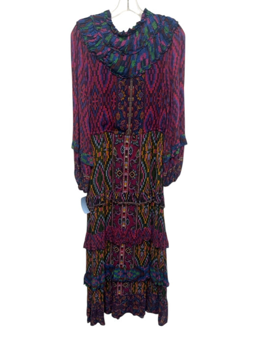 Taylor Size 6 Green Poly Blend Zip Back Sleeveless Textured Maxi Dress Green / 6