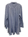 Tuckernuck Size XXL Blue Cotton Button Front Long Sleeve Heathered Dress Blue / XXL