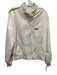 Members Only Size 44 White Synthetic Solid Athletic Zip Up Men's Jacket White / 44