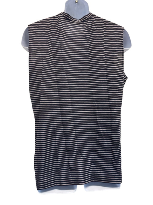 Balenciaga Size Est M Blue & White Wool Striped Men's Tank Top Blue & White / Est M