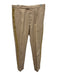 Palm Angels Size 46 Beige Cotton Blend Solid Side Stripe Khakis Men's Pants Beige / 46