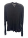 Dsquared Size M Black Wool Blend Solid Henley Men's Long Sleeve Shirt Black / M