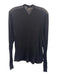 Dsquared Size M Black Wool Blend Solid Henley Men's Long Sleeve Shirt Black / M