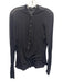 Dsquared Size M Black Wool Blend Solid Henley Men's Long Sleeve Shirt Black / M