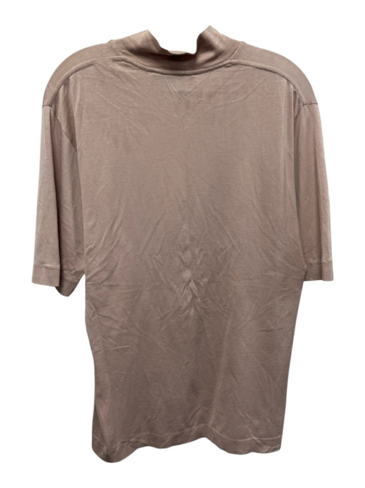 Yves Saint Laurent Vintage Size L Pink Cotton Blend Solid T shirt Short Sleeve Pink / L