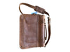 Buffalo Jackson Trading Co. Brown Leather Buckle Closure Bronze Hardware Bag Brown