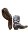 Lucchese Shoe Size 7.5 Dark Brown Leather Western Heel Mid Calf Almond Toe Boots Dark Brown / 7.5