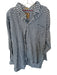 Onward Reserve Size XL Blue & White Cotton Plaid Button Down Collar Men's Shirt Blue & White / XL