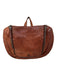 Harbour Brown Leather Anchor Toiletry Bag Hook Bag Brown