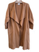 SNDYS. Size S/M Tan Viscose, Nylon & Polyester Open Front Drop Shoulder Jacket Tan / S/M