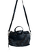Rebecca Minkoff Black Pebbled Leather Top Handle Top Zip Interchangable Bag Black