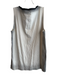 Prada Size L Gray Silk Round Neck Sleeveless Pintucks Gradient Top Gray / L