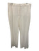 Theory Size 16 Cream White Triacetate Blend Pockets High Rise Wide Leg Pants Cream White / 16
