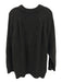 Jenni Kayne Size XXL Black Cotton Long Sleeve Fisherman Sweater Black / XXL
