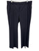 Elie Tahari Size L/XL Navy Blue Wool Blend Flap Pocket Pin Stripe Pant Set Navy Blue / L/XL