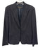 Elie Tahari Size L/XL Navy Blue Wool Blend Flap Pocket Pin Stripe Pant Set Navy Blue / L/XL