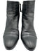 Theory Shoe Size 41 Black Leather Side Zip Toe Cap Almond Toe Block heel Booties Black / 41