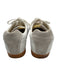 Gola Shoe Size 10 White & Taupe Leather Upper Round Toe Striped Sneakers White & Taupe / 10