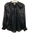 Rebecca Taylor Size 6 Black Silk Blend Metallic Accent Keyhole Front Top Black / 6