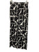 Karl Lagerfeld Size XS Black & White Polyester Elastic Waist Printed Pants Black & White / XS