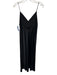 Rag & Bone Size 4 Black Silk Lined V Neck Spaghetti Strap Midi Dress Black / 4