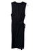 Reformation Size M Black Cut Out Drawstring Midi Dress Black / M