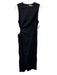 Reformation Size M Black Cut Out Drawstring Midi Dress Black / M