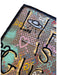 Gucci tan, black, multi Silk Gucci Ghost Print Rolled Edges Square scarf tan, black, multi