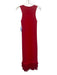 Simon Miller Size XS Red Viscose Blend Sleeveless Fringe Knit Maxi Dress Red / XS