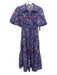 Derek Lam 10 Crosby Size 2 Blue, Red, Yellow Cotton Blend Floral Dress Blue, Red, Yellow / 2