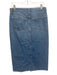 L'agence Size 27 Light Wash Cotton Denim High Rise Button Detail Pockets Skirt Light Wash / 27