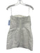 Aje. Size 10 White Polyester Strapless Pleated Ruffle Mini Dress White / 10