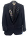 Zadig & Voltaire Size 34 / XS Navy Blue Polyester Blend Rhinestone Blazer Jacket Navy Blue / 34 / XS
