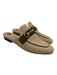 Gucci Shoe Size 37 Beige, Brown, Green textile upper Leather Stripe Mule Loafers Beige, Brown, Green / 37