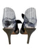 Loeffler Randall Shoe Size 6.5 Silver, Gold, Black fabric upper Bow Pumps Silver, Gold, Black / 6.5