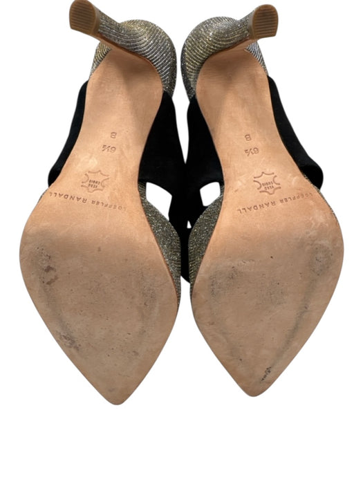 Loeffler Randall Shoe Size 6.5 Silver, Gold, Black fabric upper Bow Pumps Silver, Gold, Black / 6.5