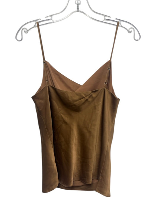 L'agence Size XS Bronze Silk Lined Cowl Neck Spaghetti Strap Top Bronze / XS