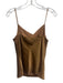 L'agence Size XS Bronze Silk Lined Cowl Neck Spaghetti Strap Top Bronze / XS