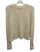 ALLSAINTS Size XS Cream Wool Blend Ribbed Trim High Low Hem Sweater Cream / XS