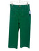Maeve Size 28 Green Viscose Blend Contrast Stitch High Rise Crop Wide Leg Pants Green / 28