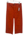 Maeve Size 28 Orange Viscose Blend Contrast Stitch High Rise Crop Wide Leg Pants Orange / 28