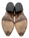 Ann Mashburn Shoe Size 39 Brown, cream, pink Leather Embroidered Floral Boots Brown, cream, pink / 39