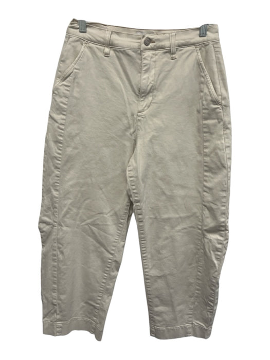 Pistola Size 29 Cream Cotton Blend High Rise Barrel Leg Jeans Cream / 29
