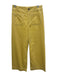 Maeve Size 29 Yellow Cotton Blend Corduroy High Rise Crop Wide Leg Pants Yellow / 29