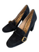 Sam Edelman Shoe Size 11 Black Suede Pointed Square Toe Buckle Detail Shoes Black / 11