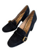 Sam Edelman Shoe Size 11 Black Suede Pointed Square Toe Buckle Detail Shoes Black / 11