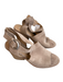 Marc Fisher Shoe Size 11 Brown Suede Open Slingback silver hardware Shoes Brown / 11